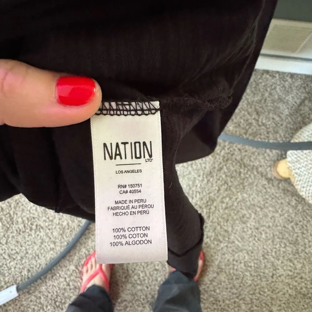 Nation LTD Black Tank Dress Raw hem Size Xs - Picture 3 of 7